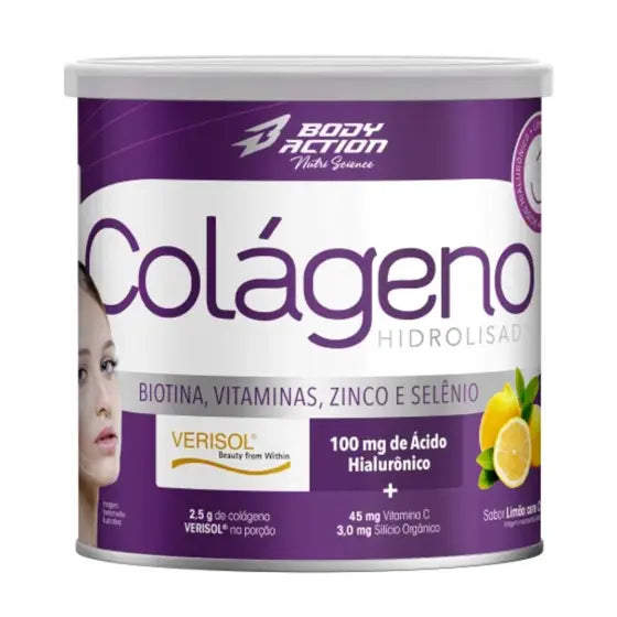 Colágeno Hidrolisado Verisol 200g Sabor Laranja Com Acerola