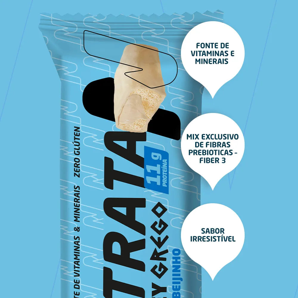 Whey Grego Bar - Nutrata Barra Proteina Sabor Beijinho de coco 40g