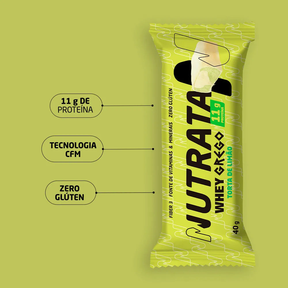 Whey Grego Bar Protein Thisoldie - Nutrata Sabor Torta De Limão 40g