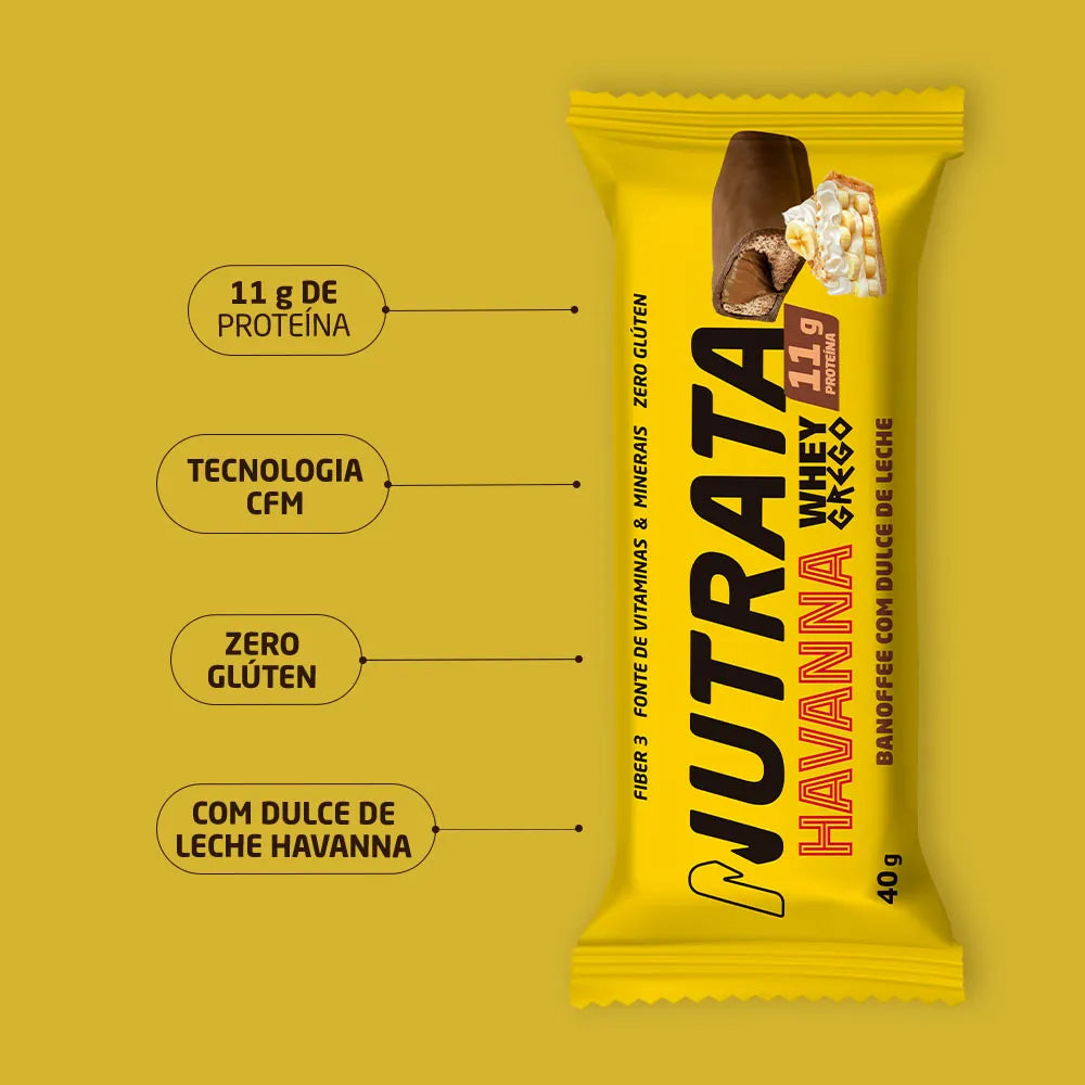 Whey Grego Barra - Banoffee Com Doce De Leite 40g