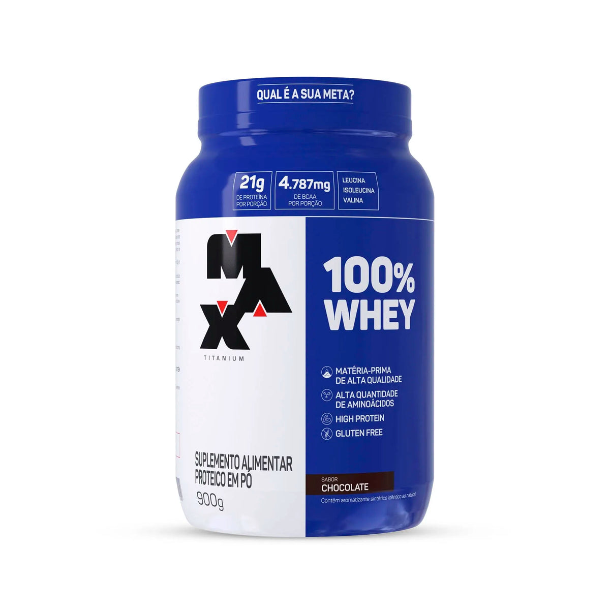 100% Whey Pote 900g - Max Titanium