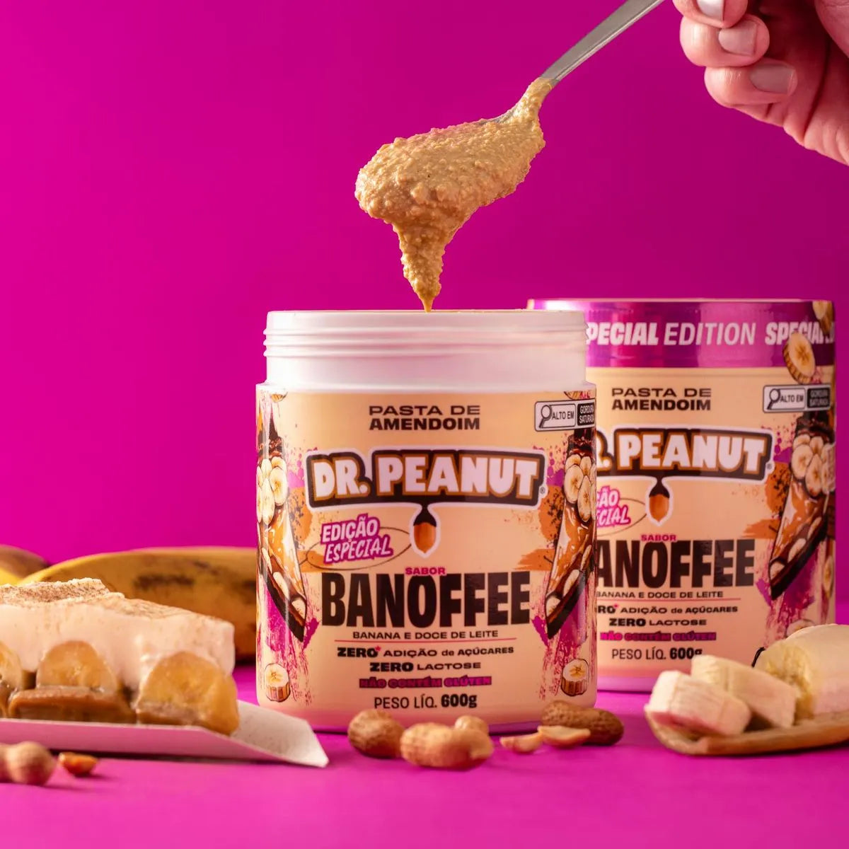 Pasta de amendoim sabor Banoffee - Uma edição especial irresistível