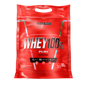 Whey Protein 100% Pure Integralmedica 900g Morango Refil