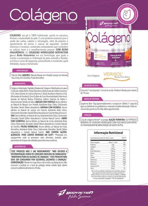 Colágeno Hidrolisado Verisol 200g Sabor Laranja Com Acerola
