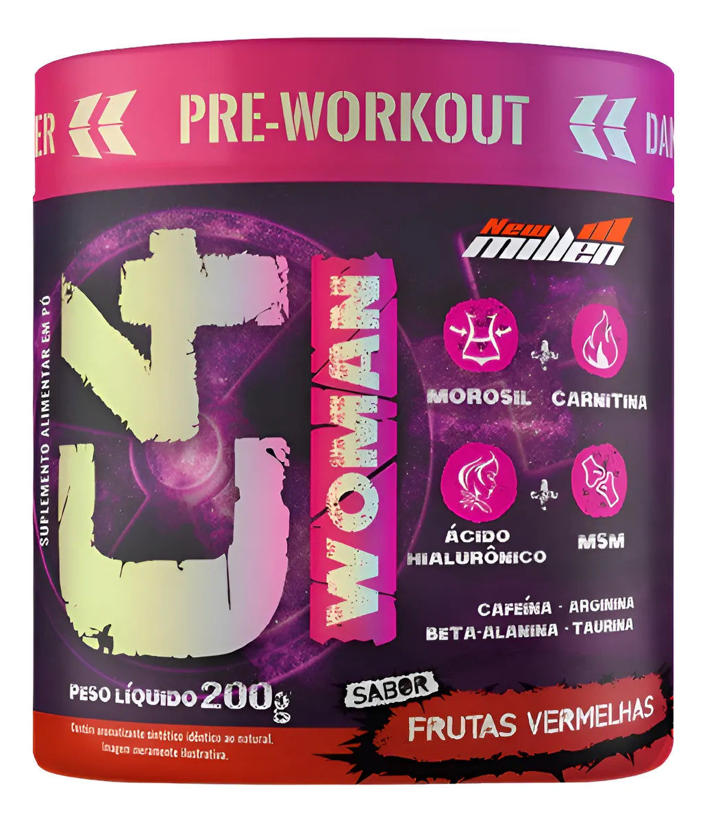 C4 Woman Pre-treino 200g - Frutas Vermelhas
