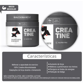 Creatina Monohitratada Pote 300g - Max Titanium