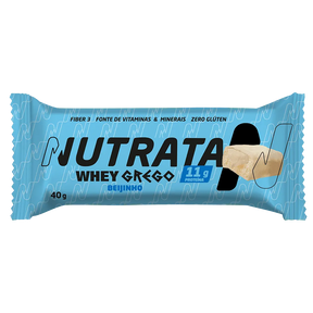Whey Grego Bar - Nutrata Barra Proteina Sabor Beijinho de coco 40g