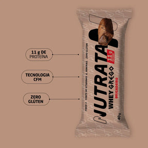 Whey Grego Bar Nutrata Barra Proteina - Sabor Brigadeiro 40g