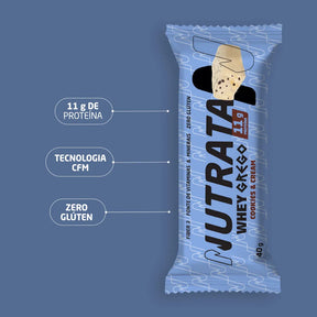 Nutrata Whey Grego 40G Barras - COOKIES & CREAM